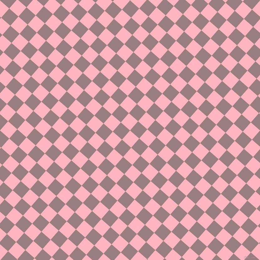 49/139 degree angle diagonal checkered chequered squares checker pattern checkers background, 39 pixel squares size, , Light Pink and Opium checkers chequered checkered squares seamless tileable