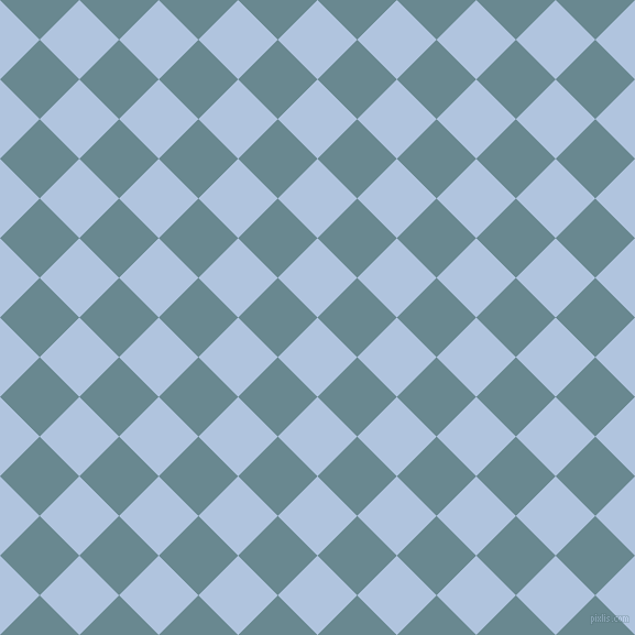 45/135 degree angle diagonal checkered chequered squares checker pattern checkers background, 51 pixel squares size, , Light Steel Blue and Gothic checkers chequered checkered squares seamless tileable