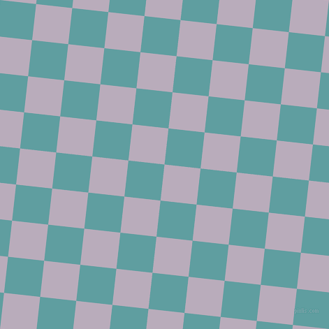 84/174 degree angle diagonal checkered chequered squares checker pattern checkers background, 52 pixel squares size, , Lola and Cadet Blue checkers chequered checkered squares seamless tileable