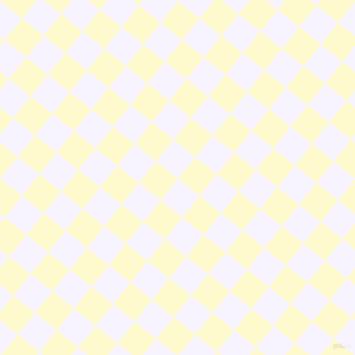 51/141 degree angle diagonal checkered chequered squares checker pattern checkers background, 56 pixel square size, , Magnolia and Lemon Chiffon checkers chequered checkered squares seamless tileable