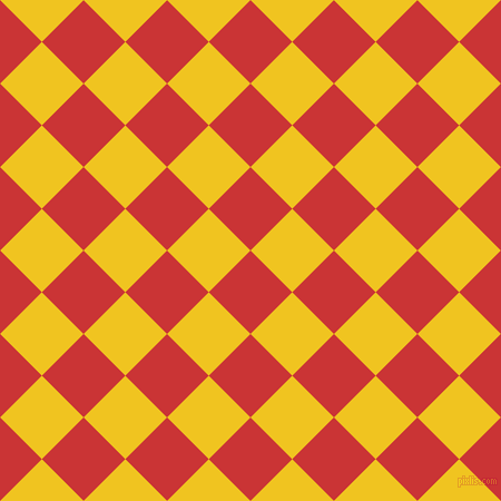 45/135 degree angle diagonal checkered chequered squares checker pattern checkers background, 53 pixel square size, , Mahogany and Moon Yellow checkers chequered checkered squares seamless tileable