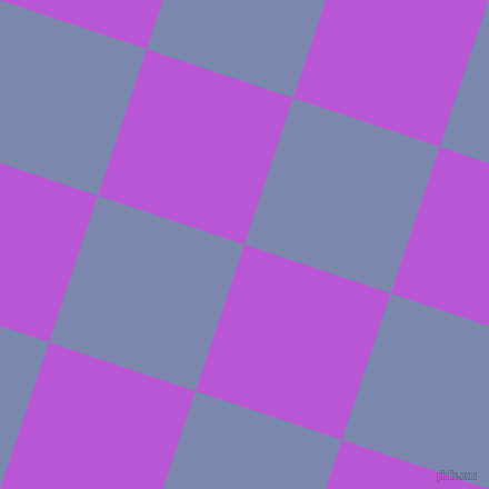 72/162 degree angle diagonal checkered chequered squares checker pattern checkers background, 139 pixel squares size, , Medium Orchid and Ship Cove checkers chequered checkered squares seamless tileable