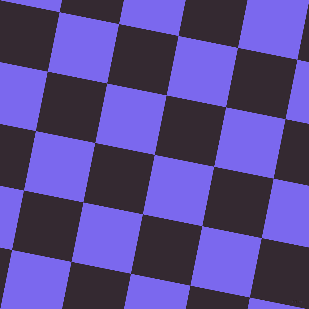 79/169 degree angle diagonal checkered chequered squares checker pattern checkers background, 196 pixel squares size, , Medium Slate Blue and Melanzane checkers chequered checkered squares seamless tileable