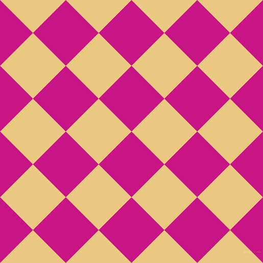45/135 degree angle diagonal checkered chequered squares checker pattern checkers background, 91 pixel square size, , Medium Violet Red and Marzipan checkers chequered checkered squares seamless tileable
