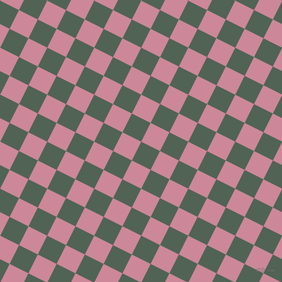 63/153 degree angle diagonal checkered chequered squares checker pattern checkers background, 41 pixel squares size, Mineral Green and Puce checkers chequered checkered squares seamless tileable
