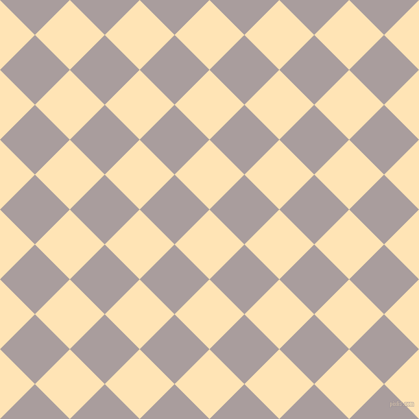 45/135 degree angle diagonal checkered chequered squares checker pattern checkers background, 72 pixel square size, , Moccasin and Nobel checkers chequered checkered squares seamless tileable