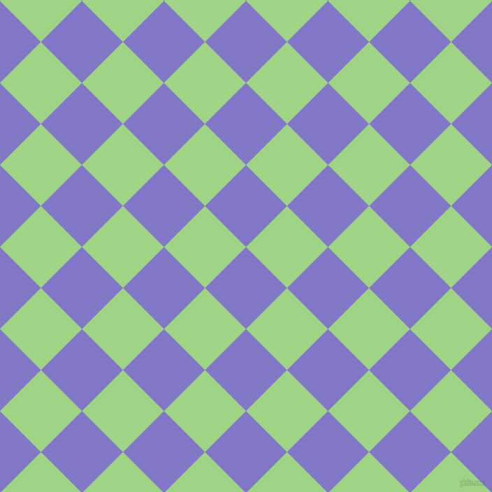 45/135 degree angle diagonal checkered chequered squares checker pattern checkers background, 83 pixel squares size, , Moody Blue and Gossip checkers chequered checkered squares seamless tileable