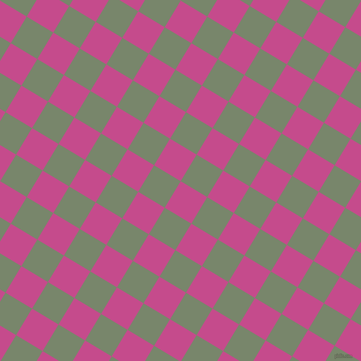 59/149 degree angle diagonal checkered chequered squares checker pattern checkers background, 62 pixel square size, , Mulberry and Camouflage Green checkers chequered checkered squares seamless tileable