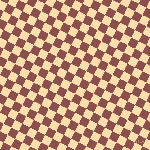 63/153 degree angle diagonal checkered chequered squares checker pattern checkers background, 27 pixel square size, , Navajo White and Lotus checkers chequered checkered squares seamless tileable