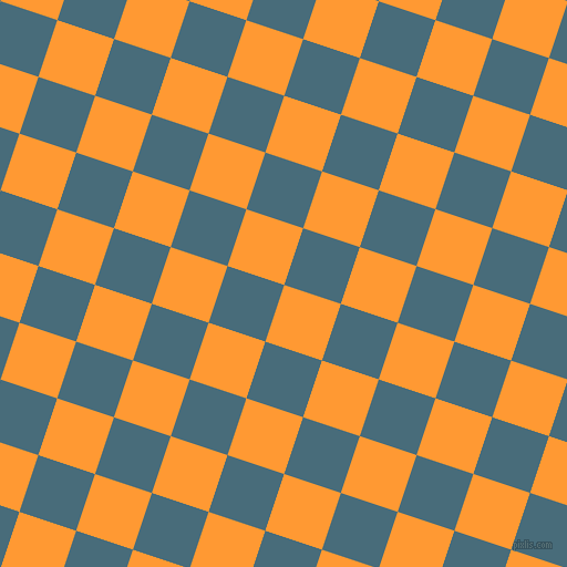72/162 degree angle diagonal checkered chequered squares checker pattern checkers background, 54 pixel squares size, , Neon Carrot and Bismark checkers chequered checkered squares seamless tileable