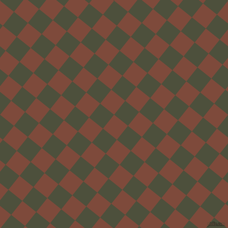 51/141 degree angle diagonal checkered chequered squares checker pattern checkers background, 36 pixel squares size, , Nutmeg and Kelp checkers chequered checkered squares seamless tileable