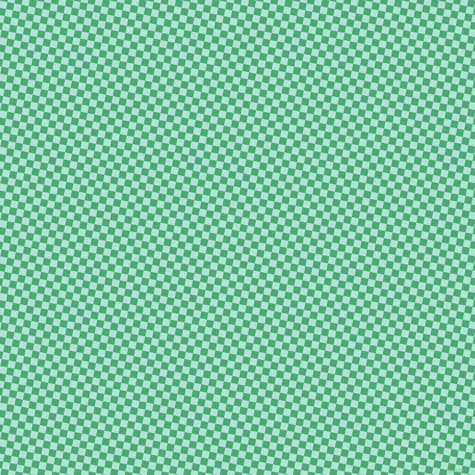 79/169 degree angle diagonal checkered chequered squares checker pattern checkers background, 14 pixel square size, , Ocean Green and Ice Cold checkers chequered checkered squares seamless tileable