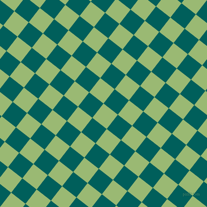 52/142 degree angle diagonal checkered chequered squares checker pattern checkers background, 37 pixel square size, , Olivine and Mosque checkers chequered checkered squares seamless tileable