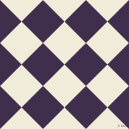 45/135 degree angle diagonal checkered chequered squares checker pattern checkers background, 102 pixel square size, , Orchid White and Jagger checkers chequered checkered squares seamless tileable