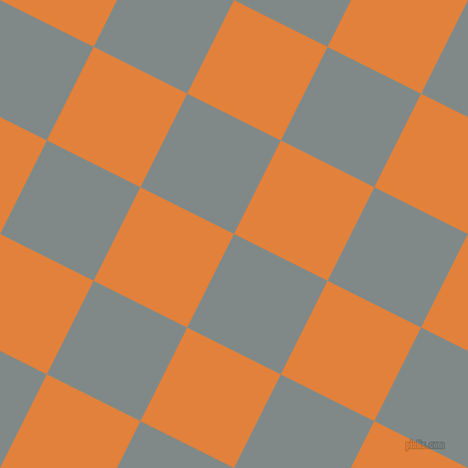 63/153 degree angle diagonal checkered chequered squares checker pattern checkers background, 95 pixel square size, , Oslo Grey and Tree Poppy checkers chequered checkered squares seamless tileable