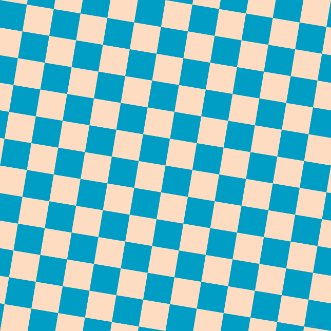 81/171 degree angle diagonal checkered chequered squares checker pattern checkers background, 53 pixel squares size, , Pacific Blue and Karry checkers chequered checkered squares seamless tileable
