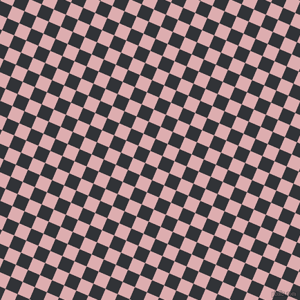 67/157 degree angle diagonal checkered chequered squares checker pattern checkers background, 19 pixel squares size, , Pale Chestnut and Ebony checkers chequered checkered squares seamless tileable