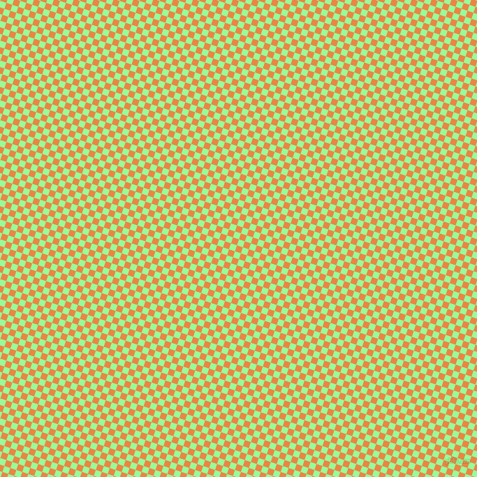 72/162 degree angle diagonal checkered chequered squares checker pattern checkers background, 9 pixel squares size, , Pale Green and Flamenco checkers chequered checkered squares seamless tileable