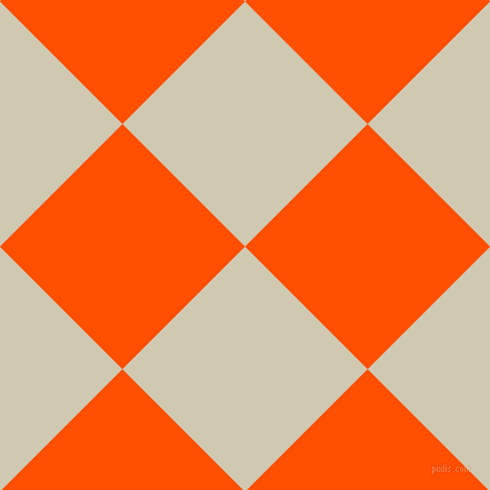 45/135 degree angle diagonal checkered chequered squares checker pattern checkers background, 156 pixel squares size, , Parchment and International Orange checkers chequered checkered squares seamless tileable
