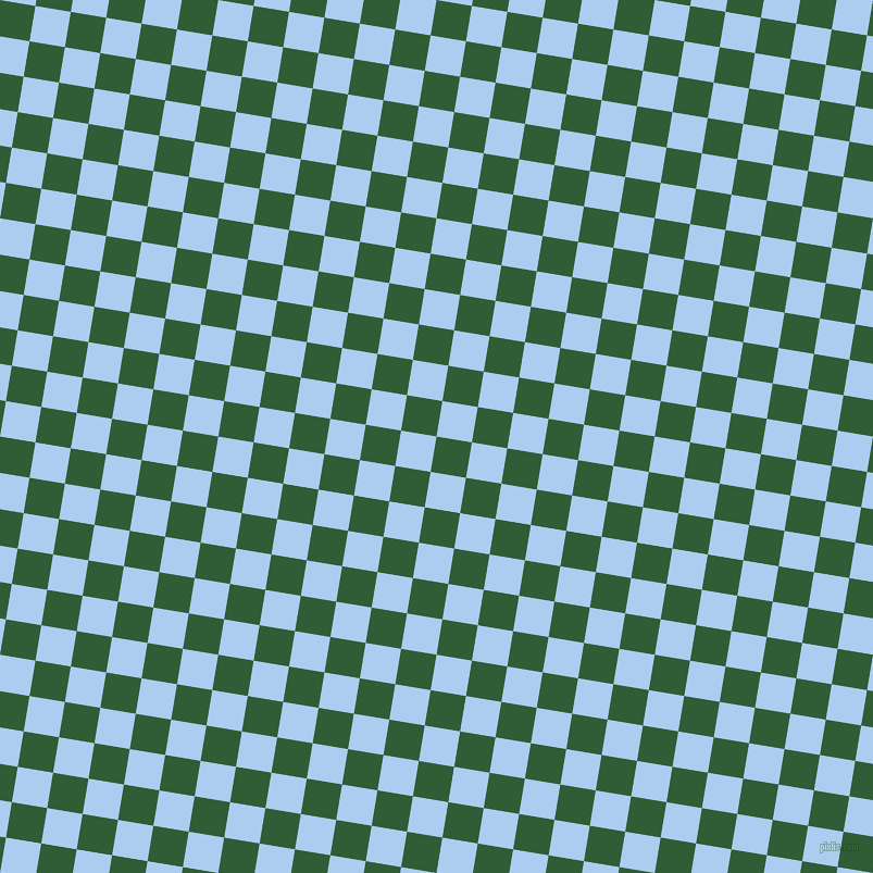 81/171 degree angle diagonal checkered chequered squares checker pattern checkers background, 33 pixel square size, , Parsley and Pale Cornflower Blue checkers chequered checkered squares seamless tileable