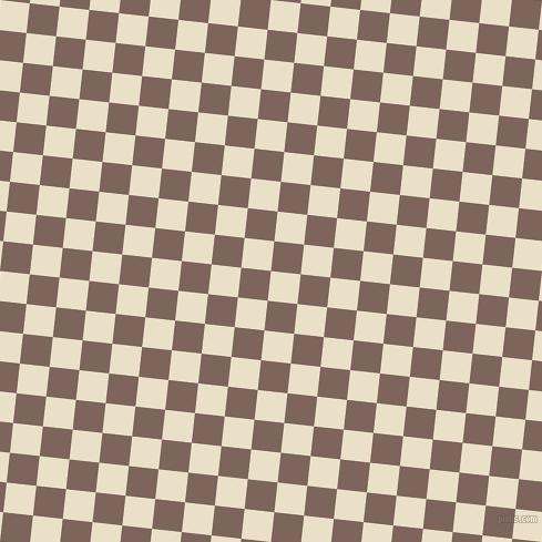 84/174 degree angle diagonal checkered chequered squares checker pattern checkers background, 27 pixel square size, , Pearl Lusta and Russett checkers chequered checkered squares seamless tileable