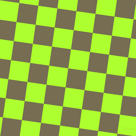 82/172 degree angle diagonal checkered chequered squares checker pattern checkers background, 62 pixel square size, , Peat and Green Yellow checkers chequered checkered squares seamless tileable