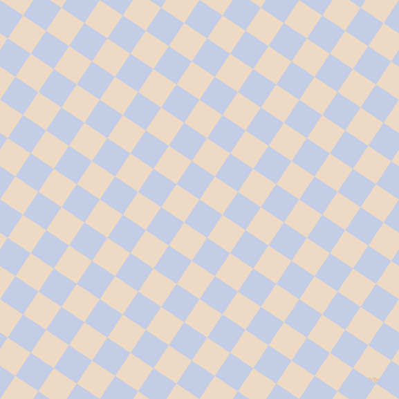 56/146 degree angle diagonal checkered chequered squares checker pattern checkers background, 40 pixel squares size, , Periwinkle and Almond checkers chequered checkered squares seamless tileable
