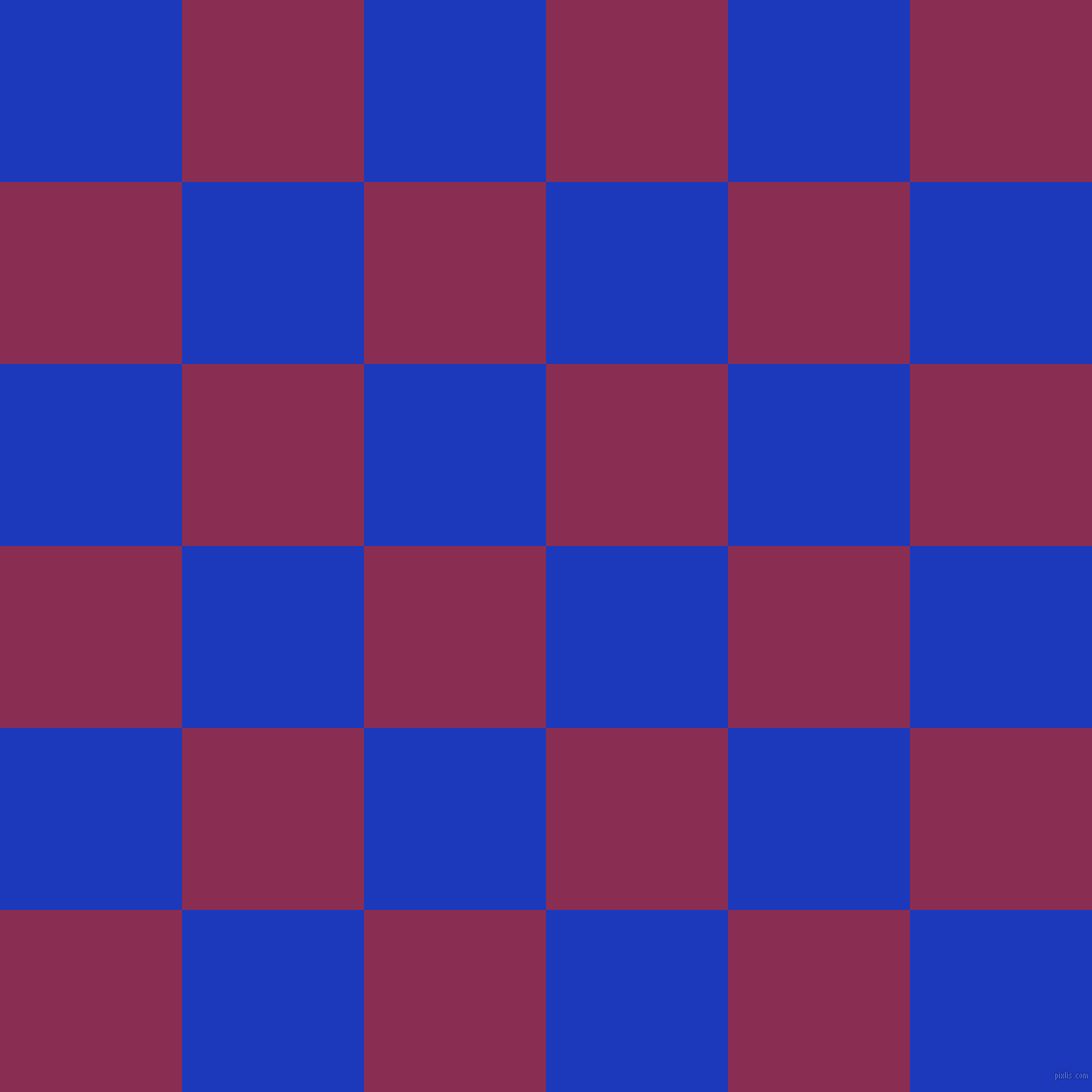 Medium Blue Checker Board Pattern Pairs Tranquil Blue 114-57-24