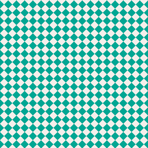 45/135 degree angle diagonal checkered chequered squares checker pattern checkers background, 20 pixel square size, , Persian Green and Hint Of Red checkers chequered checkered squares seamless tileable