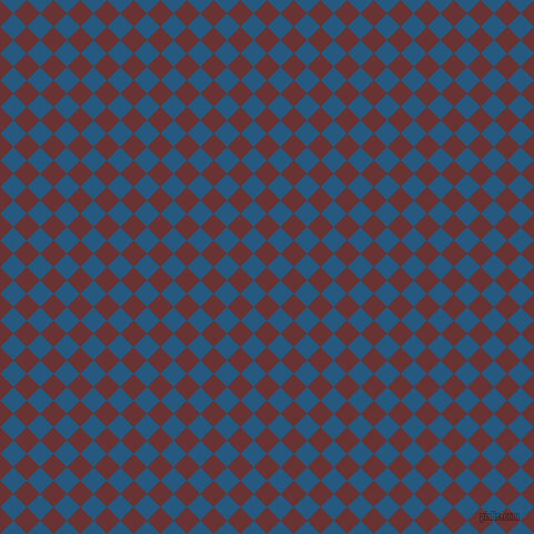 45/135 degree angle diagonal checkered chequered squares checker pattern checkers background, 17 pixel square size, , Persian Plum and Bahama Blue checkers chequered checkered squares seamless tileable