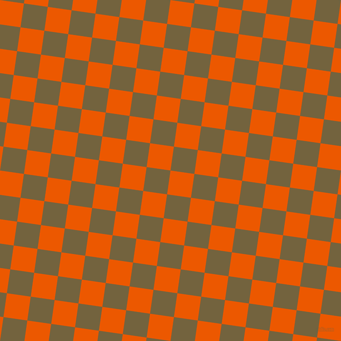 82/172 degree angle diagonal checkered chequered squares checker pattern checkers background, 48 pixel squares size, , Persimmon and Yellow Metal checkers chequered checkered squares seamless tileable