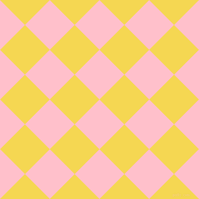 45/135 degree angle diagonal checkered chequered squares checker pattern checkers background, 71 pixel square size, , Pink and Energy Yellow checkers chequered checkered squares seamless tileable