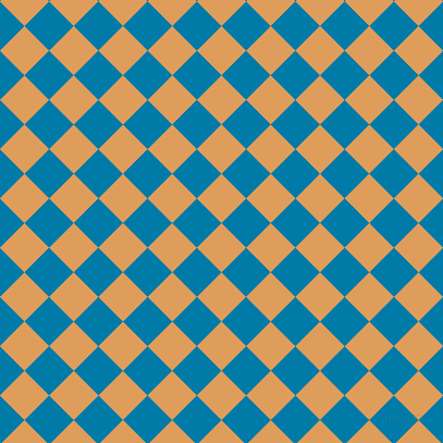 45/135 degree angle diagonal checkered chequered squares checker pattern checkers background, 32 pixel squares size, , Porsche and Cerulean checkers chequered checkered squares seamless tileable