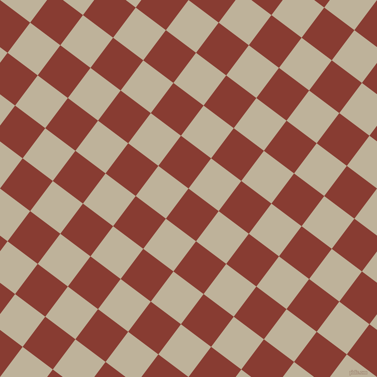 53/143 degree angle diagonal checkered chequered squares checker pattern checkers background, 75 pixel squares size, , Prairie Sand and Akaroa checkers chequered checkered squares seamless tileable