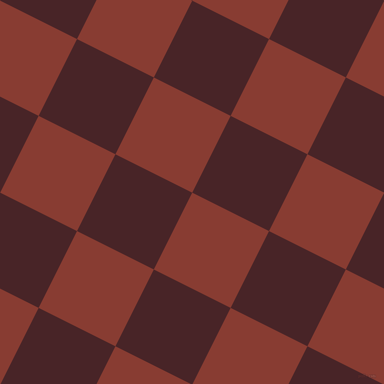 63/153 degree angle diagonal checkered chequered squares checker pattern checkers background, 172 pixel square size, , Prairie Sand and Bulgarian Rose checkers chequered checkered squares seamless tileable