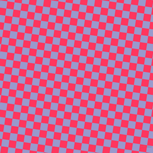 82/172 degree angle diagonal checkered chequered squares checker pattern checkers background, 24 pixel squares size, , Radical Red and Blue Bell checkers chequered checkered squares seamless tileable
