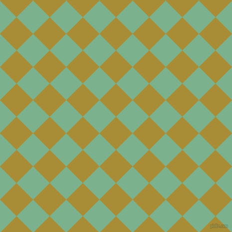 45/135 degree angle diagonal checkered chequered squares checker pattern checkers background, 47 pixel square size, , Reef Gold and Bay Leaf checkers chequered checkered squares seamless tileable