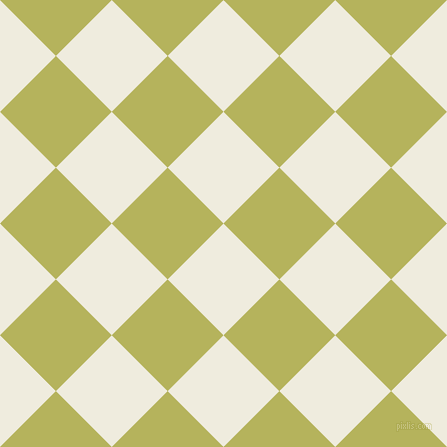 45/135 degree angle diagonal checkered chequered squares checker pattern checkers background, 79 pixel square size, , Rice Cake and Olive Green checkers chequered checkered squares seamless tileable