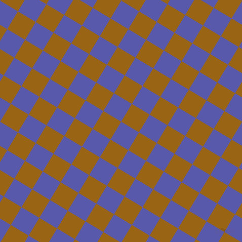 59/149 degree angle diagonal checkered chequered squares checker pattern checkers background, 41 pixel square size, , Rich Blue and Golden Brown checkers chequered checkered squares seamless tileable
