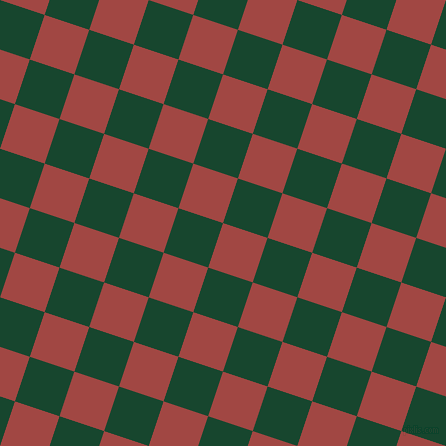 72/162 degree angle diagonal checkered chequered squares checker pattern checkers background, 47 pixel squares size, , Roof Terracotta and Zuccini checkers chequered checkered squares seamless tileable
