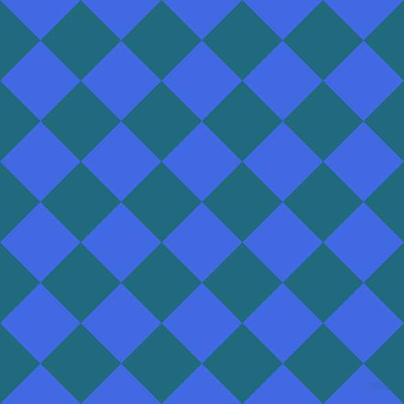 45/135 degree angle diagonal checkered chequered squares checker pattern checkers background, 83 pixel square size, , Royal Blue and Allports checkers chequered checkered squares seamless tileable