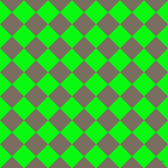 45/135 degree angle diagonal checkered chequered squares checker pattern checkers background, 67 pixel squares size, Sandstone and Free Speech Green checkers chequered checkered squares seamless tileable