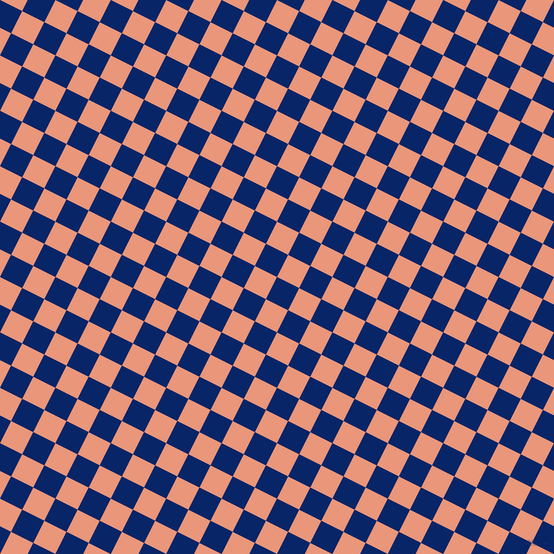 63/153 degree angle diagonal checkered chequered squares checker pattern checkers background, 36 pixel square size, , Sapphire and Dark Salmon checkers chequered checkered squares seamless tileable