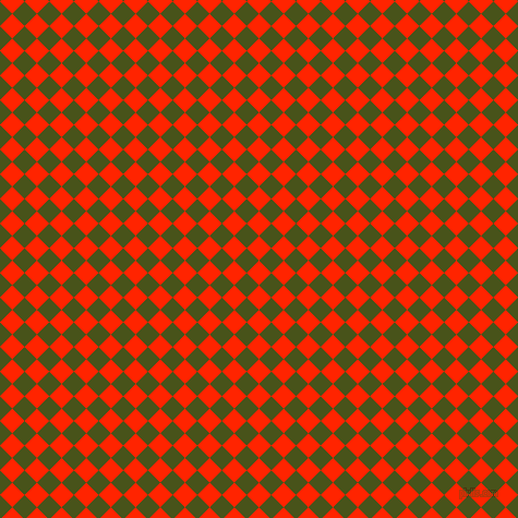 45/135 degree angle diagonal checkered chequered squares checker pattern checkers background, 16 pixel squares size, , Scarlet and Verdun Green checkers chequered checkered squares seamless tileable