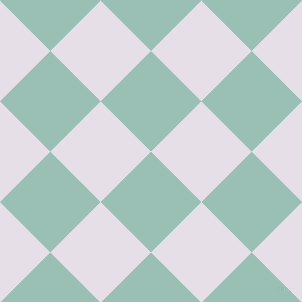 45/135 degree angle diagonal checkered chequered squares checker pattern checkers background, 145 pixel square size, , Shadow Green and Selago checkers chequered checkered squares seamless tileable
