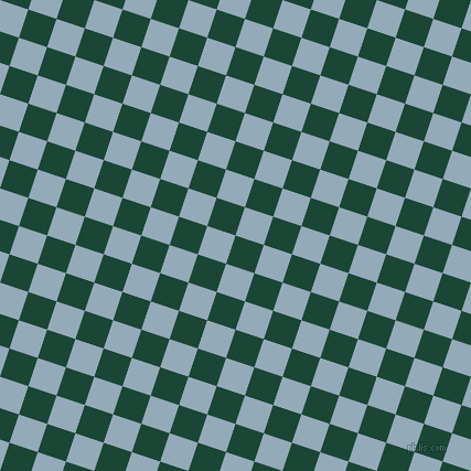72/162 degree angle diagonal checkered chequered squares checker pattern checkers background, 27 pixel square size, Sherwood Green and Nepal checkers chequered checkered squares seamless tileable