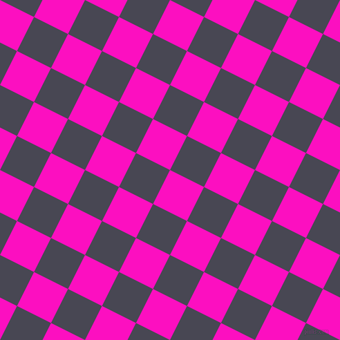 63/153 degree angle diagonal checkered chequered squares checker pattern checkers background, 55 pixel square size, , Shocking Pink and Gun Powder checkers chequered checkered squares seamless tileable