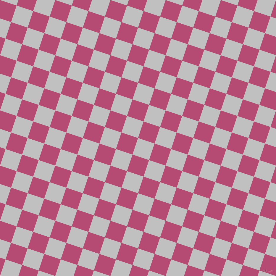 72/162 degree angle diagonal checkered chequered squares checker pattern checkers background, 59 pixel squares size, , Silver and Royal Heath checkers chequered checkered squares seamless tileable