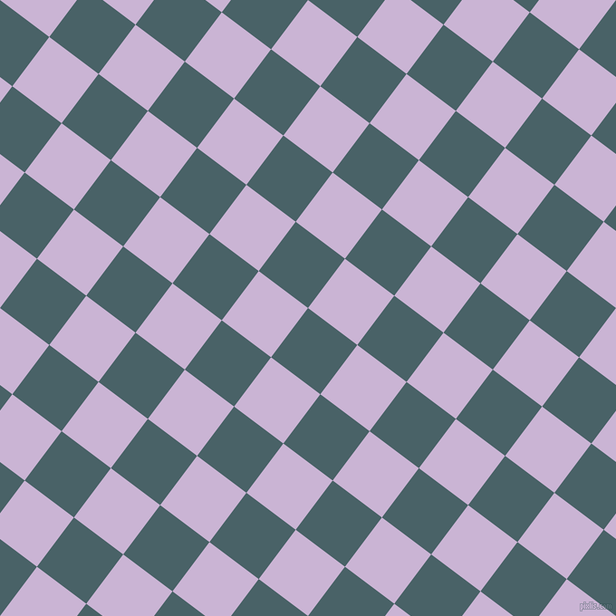 53/143 degree angle diagonal checkered chequered squares checker pattern checkers background, 68 pixel square size, , Smalt Blue and Prelude checkers chequered checkered squares seamless tileable