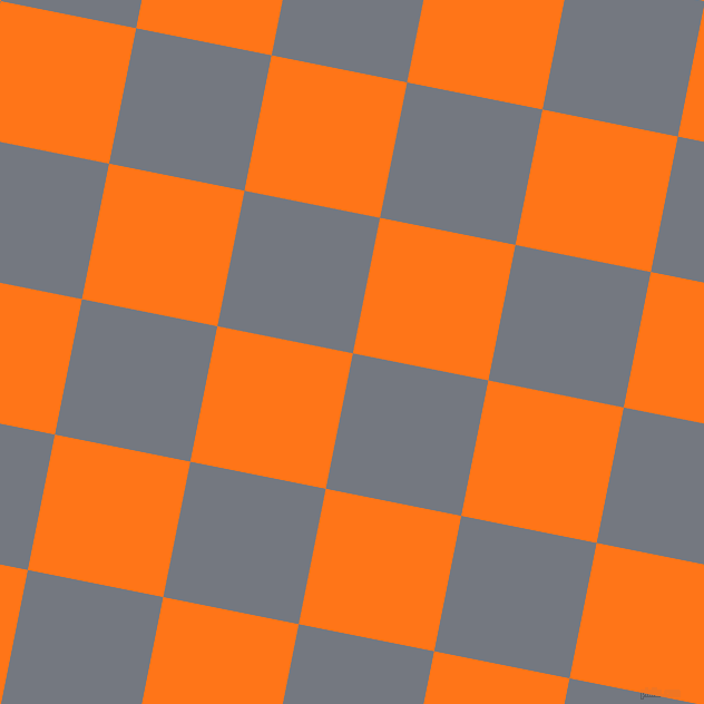 79/169 degree angle diagonal checkered chequered squares checker pattern checkers background, 124 pixel square size, , Storm Grey and Pumpkin checkers chequered checkered squares seamless tileable